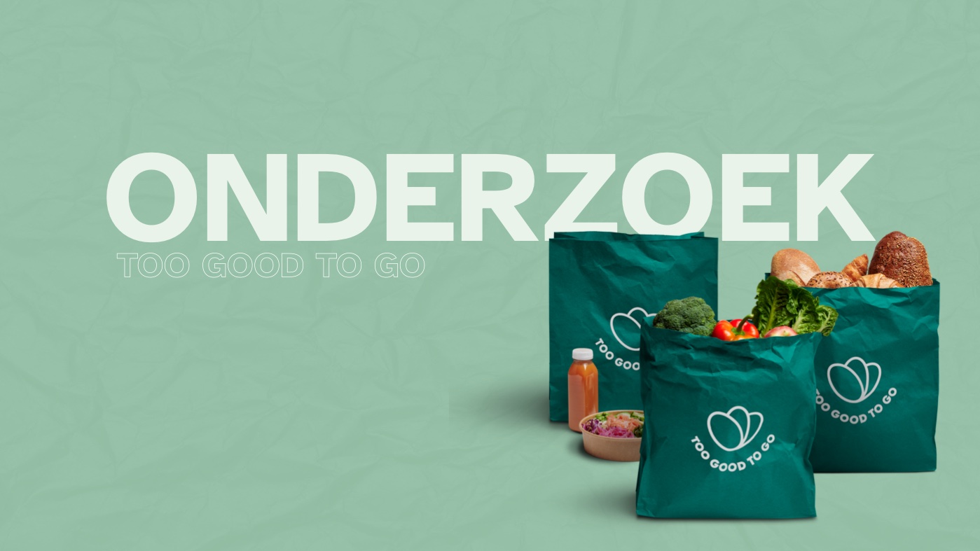 Voorblad: Onderzoek Too Good To Go, met foto van de verrassingstassen